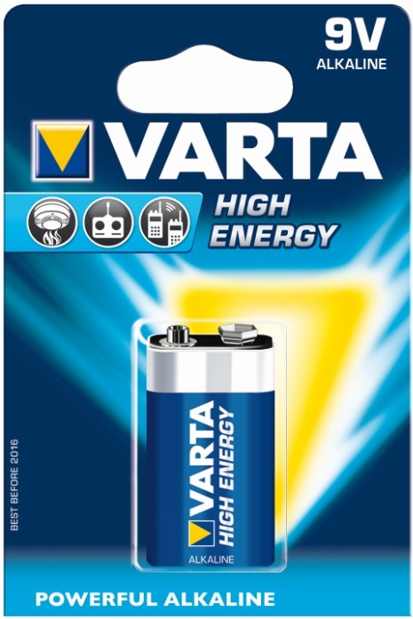 High Energy Alkaline-Batterie 9V/6LR61/E-Block
