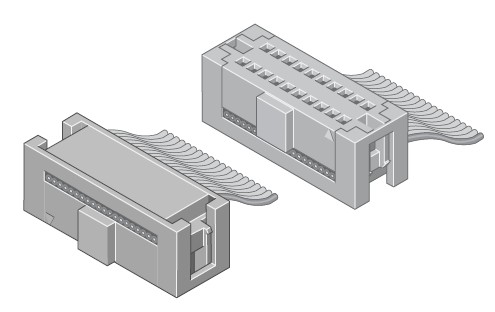 Mini-Flakafix Buchsenleiste IDC 10-pol