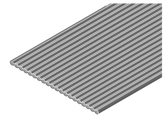 Flakafix Flachbandkabel AWG 30, 10-polig