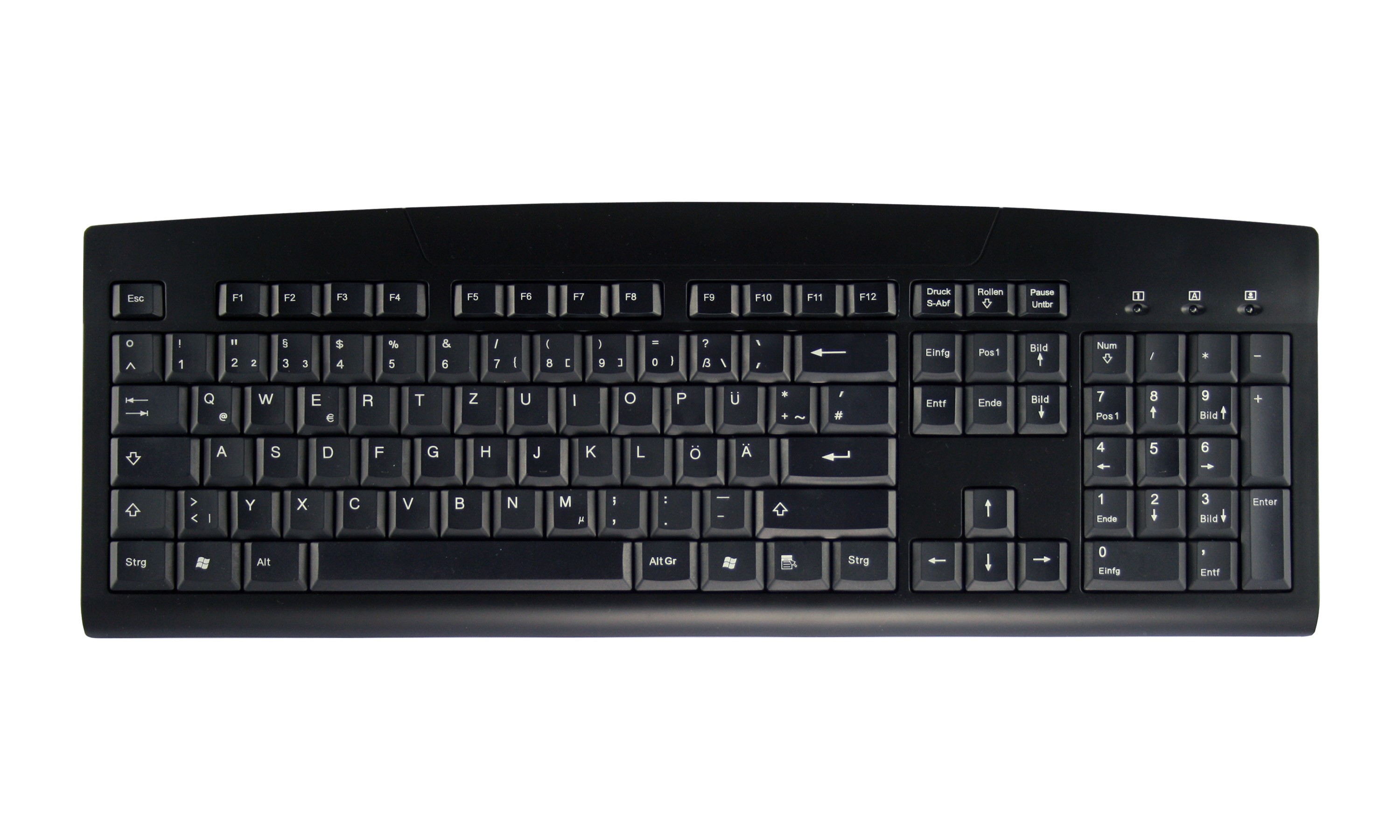 Washable 105 Key Full Layout Desktop Keyboard, USB, black, CH layout