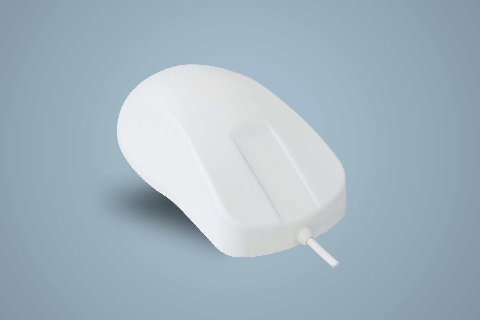 Hygiene Mouse with Scroll Sensor Fully Sealed Watertight USB White IP68