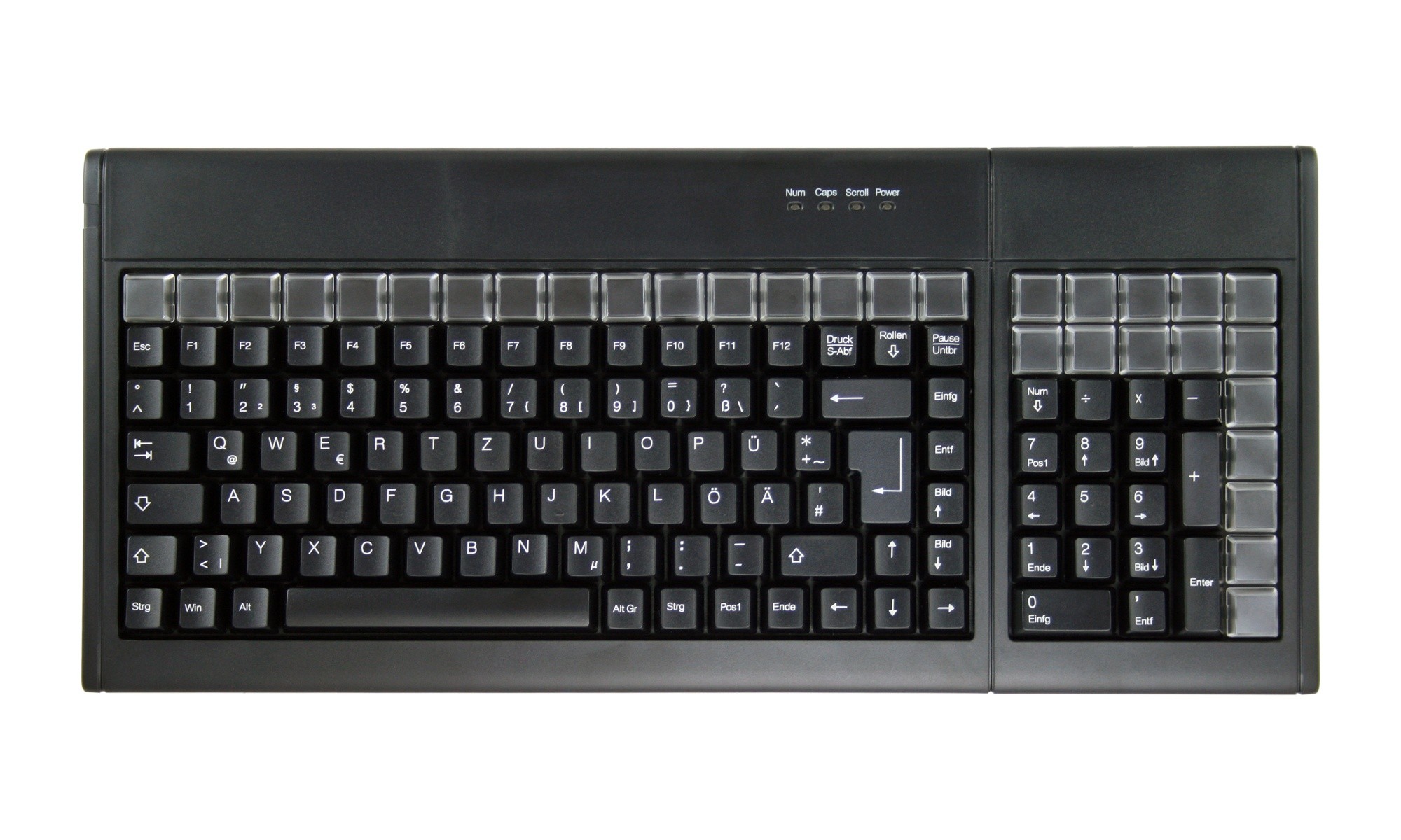 Desktop Keyboard with added 31 Programmable Keys, USB, black, CH layout