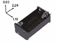 Batteriehalter für 4xAA mit Lötfahnen