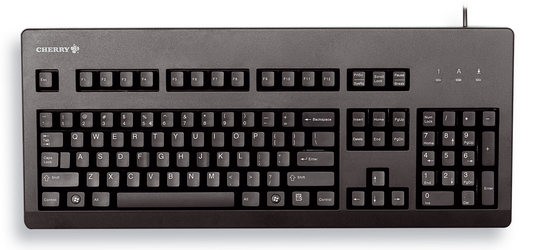 CHERRY Keyboard USB+PS/2 schwarz DE Layout