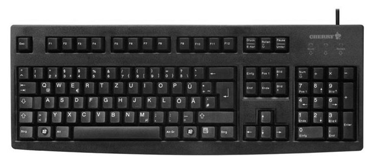 CHERRY Keyboard USB schwarz 105 Keys CH Layout
