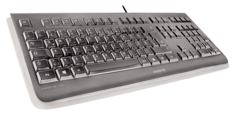 CHERRY Keyboard KC 1068 USB with IP68 Protection schwarz DE Layout
