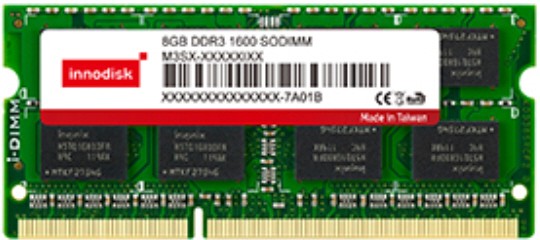DDR3L 2GB (256Mx64) 204 PIN SODIMM SA 1600MT/s -40..+85°C, sorting wide temp.