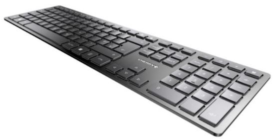 CHERRY Keyboard KW 9100 SLIM wireless+Bluetooth schwarz/silber CH Layout USB-C