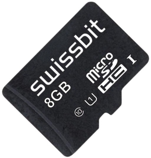 Industrial microSD Card, S-46u, 8 GB, PSLC Flash, -40°C to +85°C