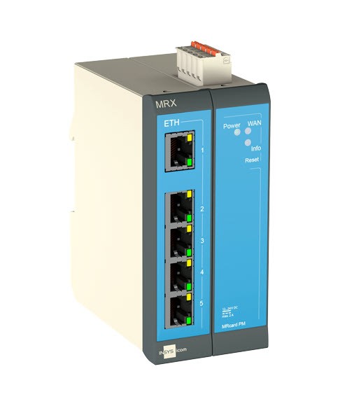 MRX2 LAN, modular LAN-to-LAN router, VPN 5x Ethernet 10/100BT, 2x DI