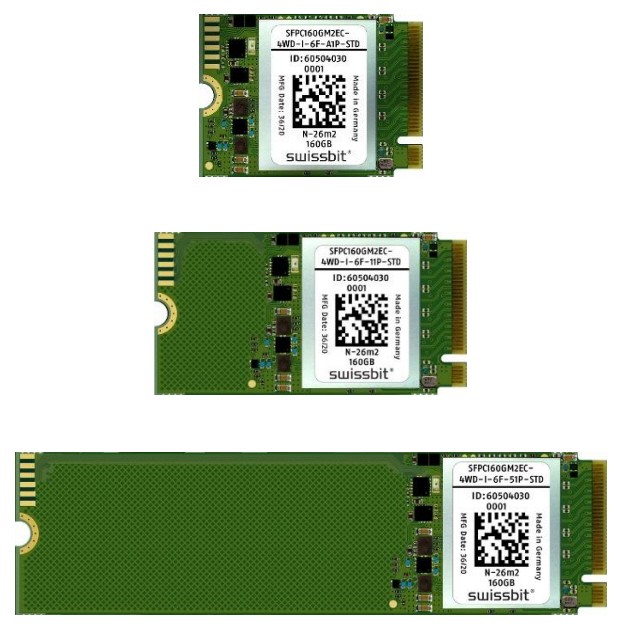M.2 PCIe SSD N-26m2 (2230) 80GB, 3D pSLC, -40..+85°C