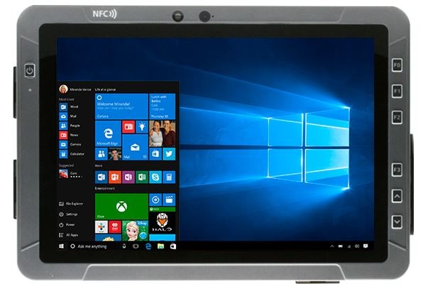 Semi-Rugged Tablet 10.1",300 nit,TFT LCD,Intel Celeron N4200 Quad Core 2.5 GHz,4GB DDR3L,eMMC 64GB
