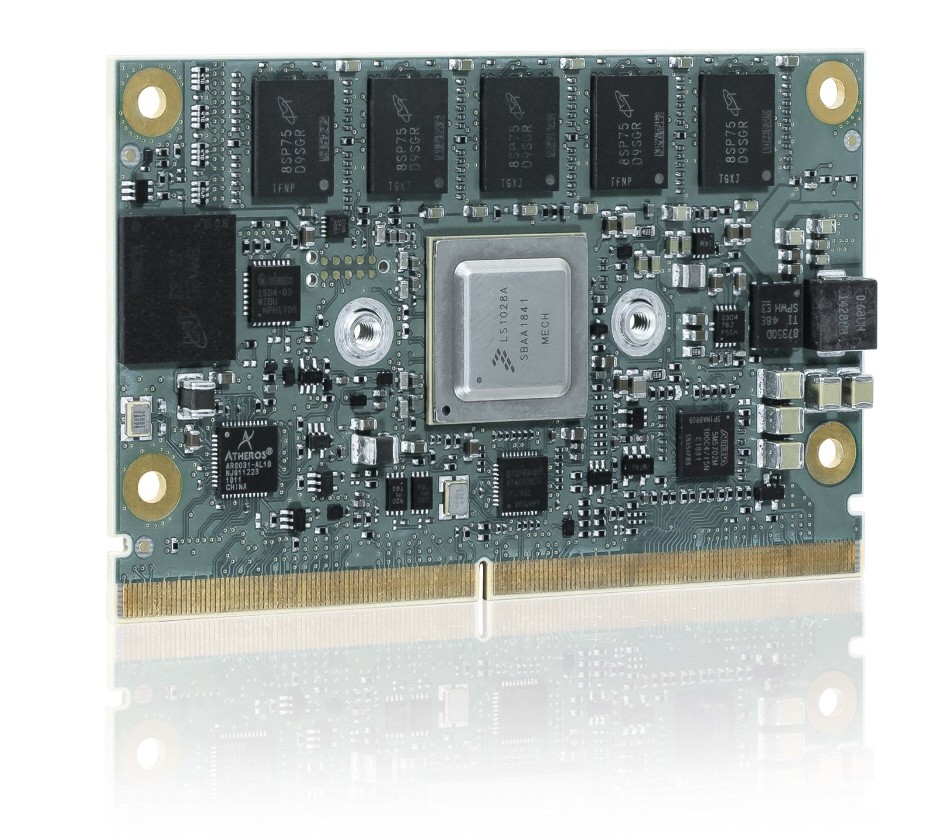 SMARC with NXP LS1028, 1.3GHz dual core; 4GB DDR3L ECC, 8GBeMMC SLC, NW3, 2xPCIe,audio,DP,ind.Temp.