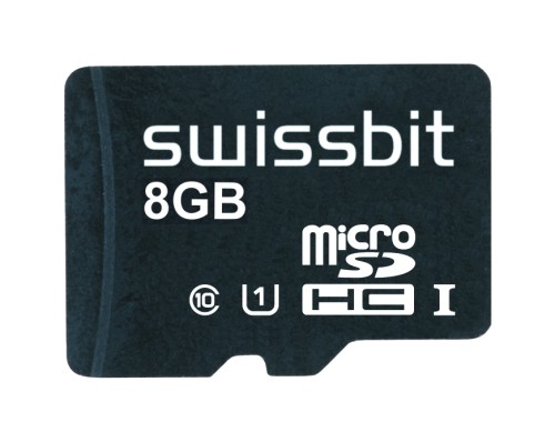 Industrial microSD Card, S-56u, 8 GB, 3D PSLC Flash, -25°C to +85°C