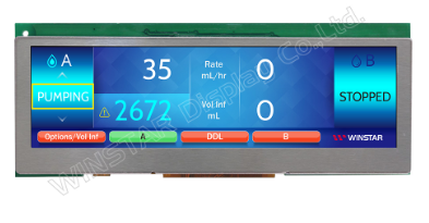 TFT 3.9" Panel, 500 nits, Support HMI Connector (Only DVI Signal), Resolution 480x128