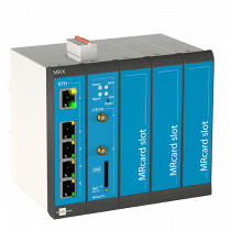 INSYS icom MRX5 LTE, modular 4G cellular router, worldwide frequency bands, VPN, 5x Ethernet 10/100B