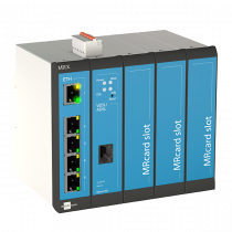 INSYS icom MRX5 DSL-B, modular VDSL/ADSL router Annex J/B, VPN,  5x Ethernet 10/100BT, 2x DI
