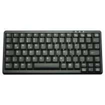 Industry 4.0 Mini Notebook Style Keyboard PS2 Black, German layout