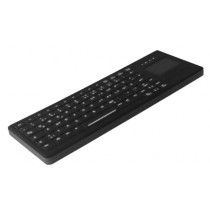 Hygiene Backlit Compact Touchpad Keyboard Fully Sealed Watertight IP68 USB Black Germany-Layout