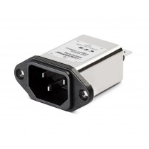 IEC 250VAC, 6A, R, Wire, Snap-in Horizontal