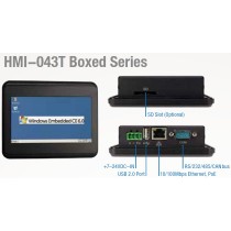 4.3" HMI w/Case 128MB/512MBeMMC/8MBSPI/USB/POE/RS232