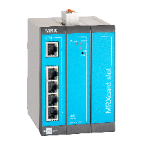 LAN-LAN Router, 5 LAN ports, 2 digital inputs, 1 MRX Slot