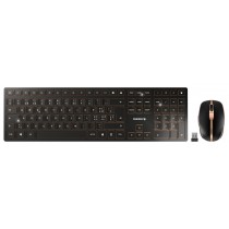 CHERRY Keyboard+Mouse DW 9000 SLIM wireless+Bluetooth schwarz DE Layout