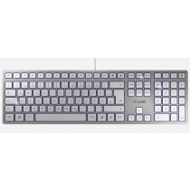 CHERRY Keyboard KC 6000 SLIM USB silver/white CH Layout