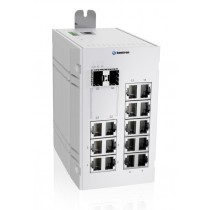 Industrial 18-port managed Ethernet switch-40 °C to 75 °C of operating temp., dual DC power input