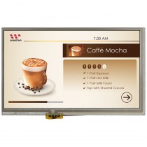 TFT 7", Panel 400 nit, Res Touch Screen, Resolution 1024x600, HDMI + USB Interface