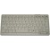 83 Key Notebook Style Keyboard, PS/2, light grey, German layout