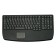 104 Key Ultraflat Touchpad Keyboard with NumPad, PS/2, black, German layout