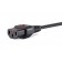 IEC cable with locking C13-US Plug, 6ft