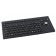 Silicon-Keyboard with Backlight+Trackball 25mm IP67 panel-mount USB German-Layout