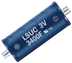 LSUC003R0C3400FNHLT01 Ultracap 3V 3400F screw M16 P2.0 14mm notchvent