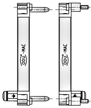 MAC Buchsen-Rahmen Alu 4 Einheiten