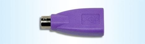 CHERRY Adapter USB female -> PS/2 male purple