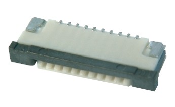 FFC Connector, ZIF, 1.00 mm, 10-polig   