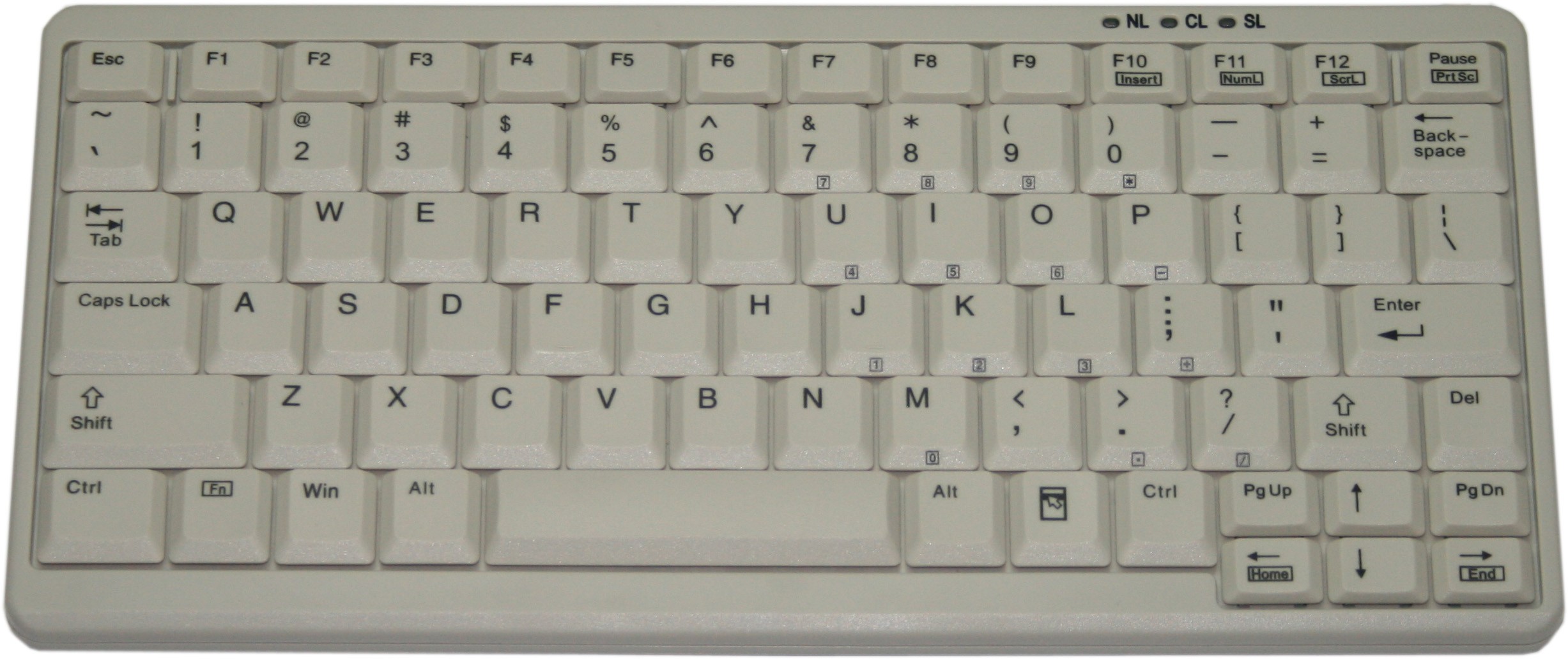Industry 4.0 Mini Notebook Style Keyboard USB White, Italian layout