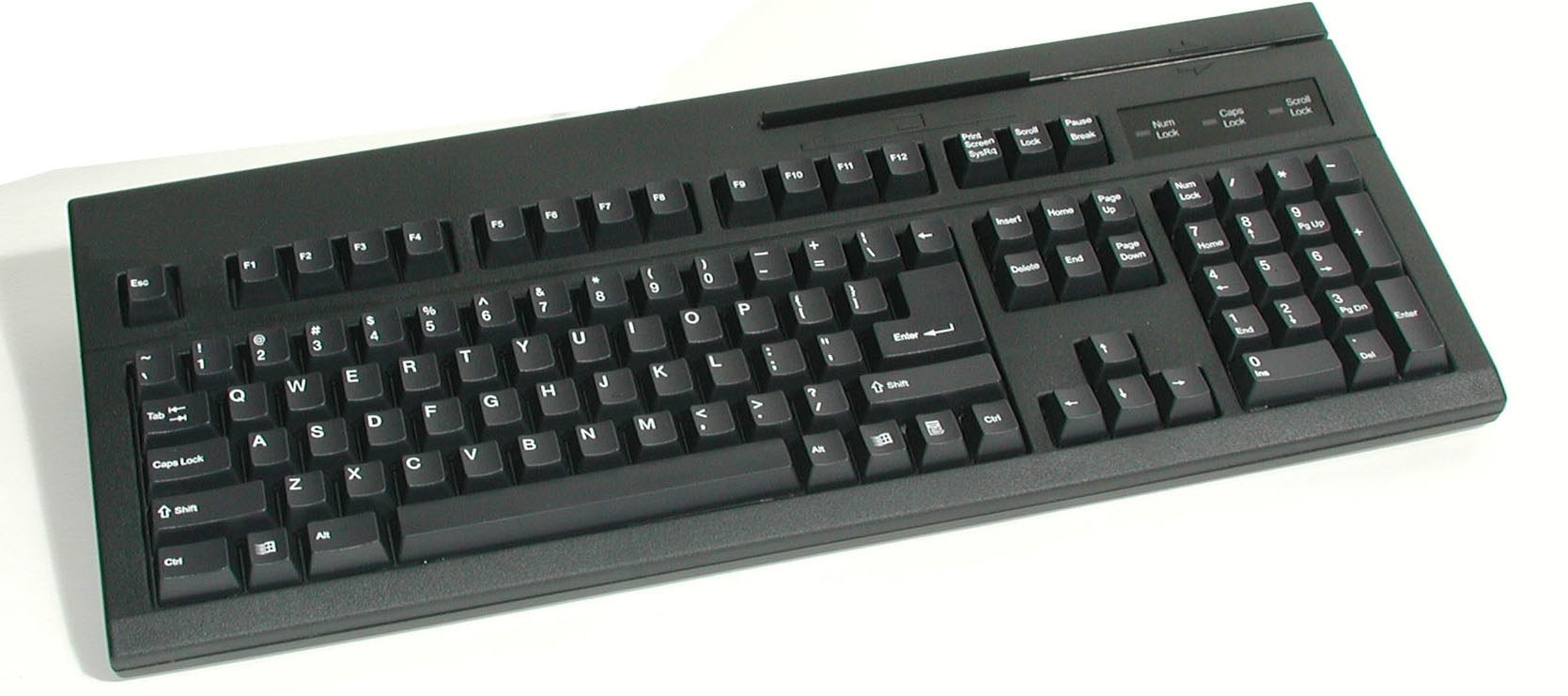MSR Keyboard, 3-track, USB, black, German layout
