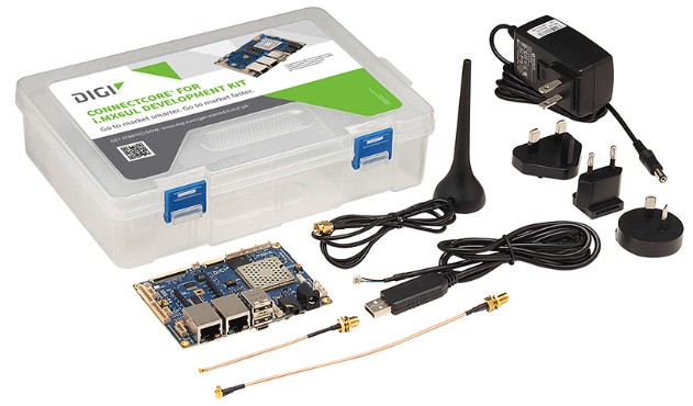 ConnectCore 6UL Development Kit, 100x72mm pITX, 256MB NAND, 256MB DDR3