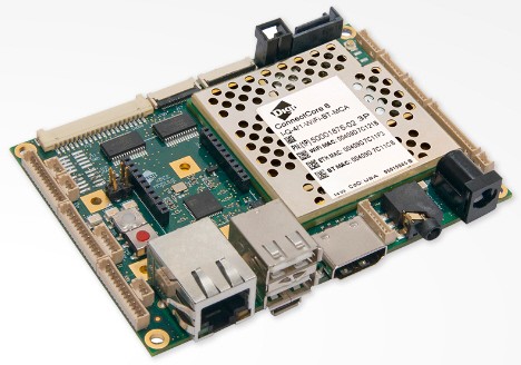 ConnectCore 6N SBC, i.MX6Quad, 1.2GHz, -20to70°C, 4GB Flash, 1GB DDR3, MCU Assist, WI-FI, BT