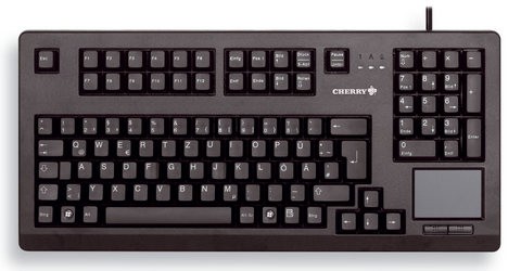 CHERRY Keyboard mit Touchpad USB 19" schwarz US/€ Layout
