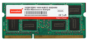 DDR3 4GB 1600 ECC SODIMM, 204pin 0~+85C