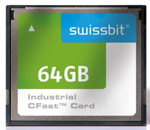 Industrial CFast Card, F-50, 32 GB, MLC Flash, -40°C to +85°C