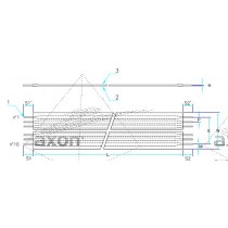 AXOSTRIP, RFC, Raster 2.54 mm, 10 - polig