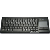 Industry 4.0 Compact Ultraflat Touchpad Keyboard PS2 Black, swiss layout