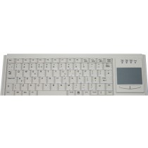83 Key Notebook Style Touchpad Keyboard, PS/2, light grey, German layout
