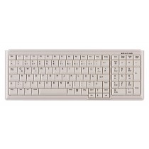 104 Key Notebook Style Keyboard with Numeric Pad, USB, light grey, German layout