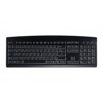 Washable 105 Key Full Layout Desktop Keyboard, USB, black, CH layout